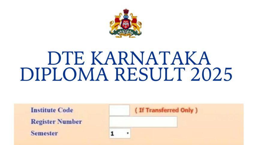 DTE Karnataka Diploma Results Declared 2025